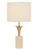 RENARA TRAVERTINE TABLE LAMP ANTIQUE GOLD